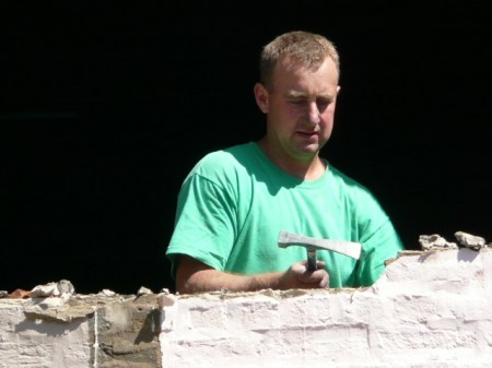 taking the wall down, brick by brick